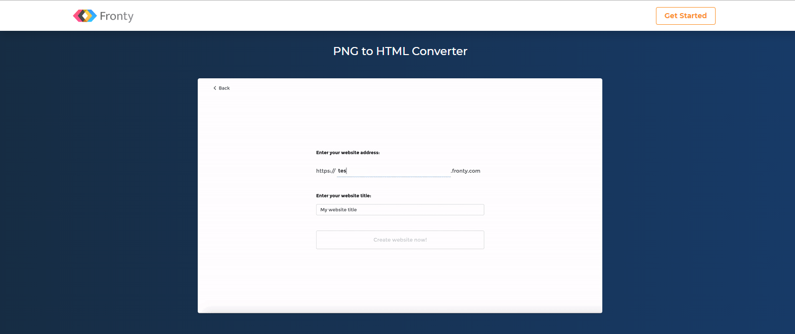 png to html converter