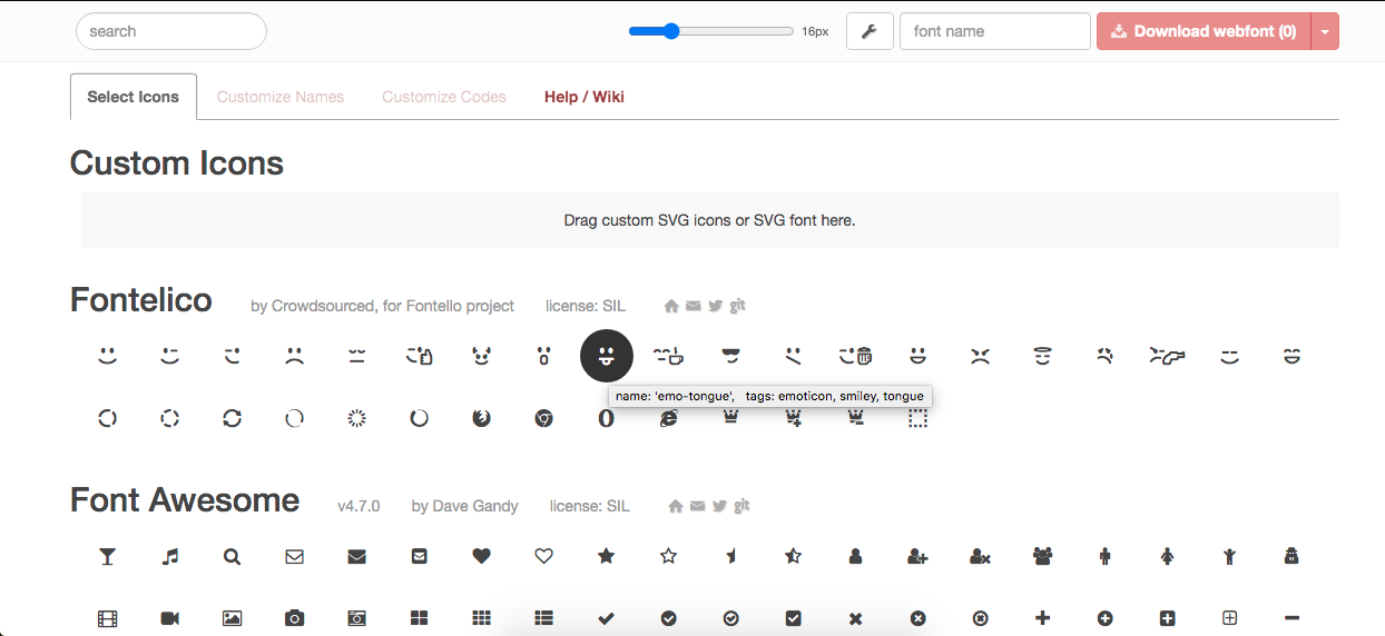 Fontello icon fonts generator - Web Development & Technology Resources