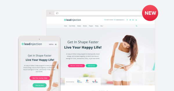 diet blof landing page