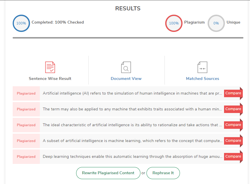 Plagiarism Checkers